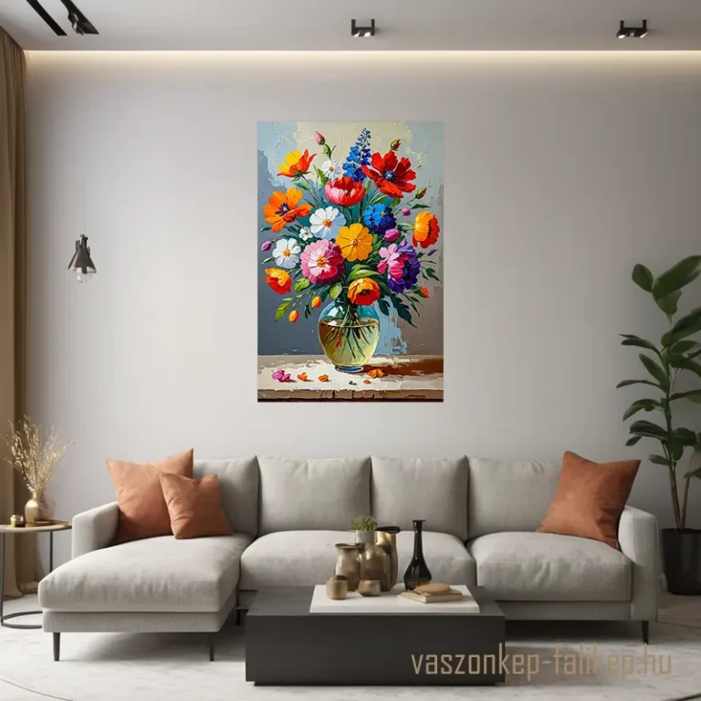 Virágos képek – virágcsokor vászonképek, amelyek életre keltik az otthon hangulatát